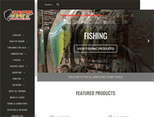 Tablet Screenshot of honeycreektackle.com